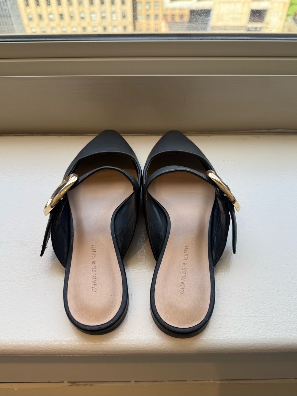 Charles & Keith Buckle-strap Flat Mules - Picture 7 of 8